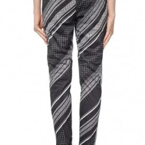 NWT Adidas Original striped black white slim fit casual athletic jogger pant  S